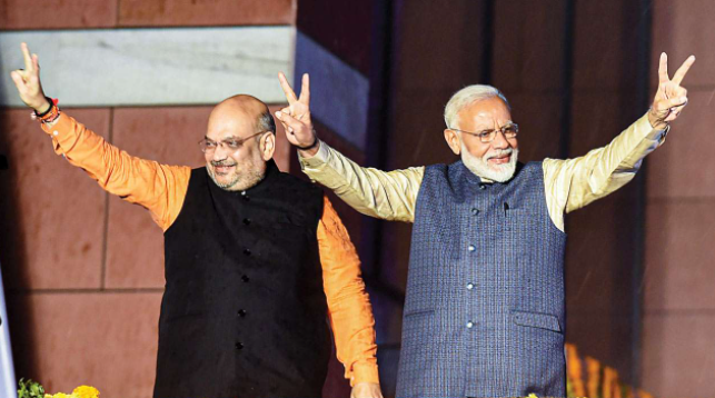 Modi Meets Amit Shah For Cabinet Expansion