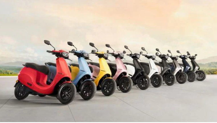 Ola Electric Scooter Colours Unveiled