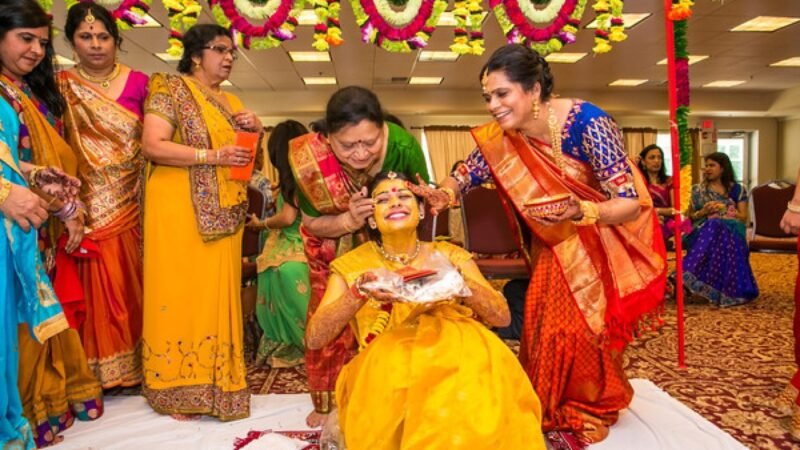 Different state pre wedding beauty ritual in india