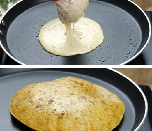 Different Style Paratha With Liquid Dough Recipe