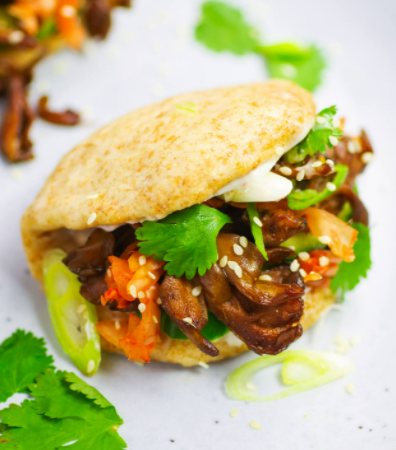 popular Chinese street food, Mushroom Chestnut Bao Buns