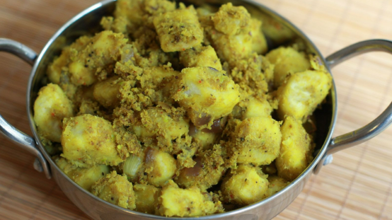 Easy Way to Prepare Raw Banana Chop Masala