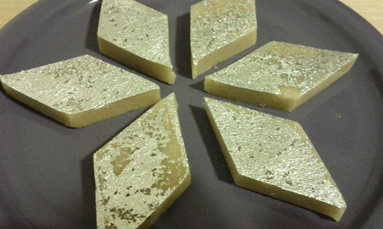 ￼Few Steps to Prepare Kaju Katli With Milk Powder Recipe