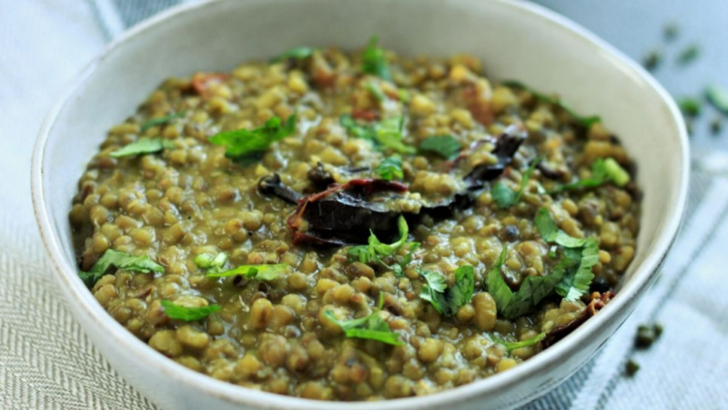 How to make Green Moong Dal Curry