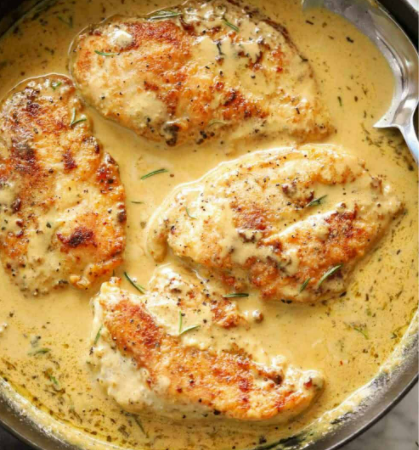  Creamy French Mustard Chicken