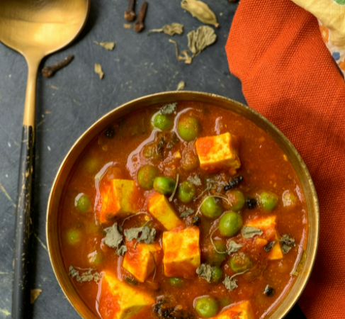 Different Tasty Paneer Peas Gravy