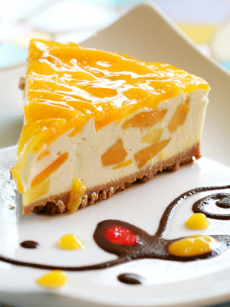Tasty And Healthy Mango Cheesecake