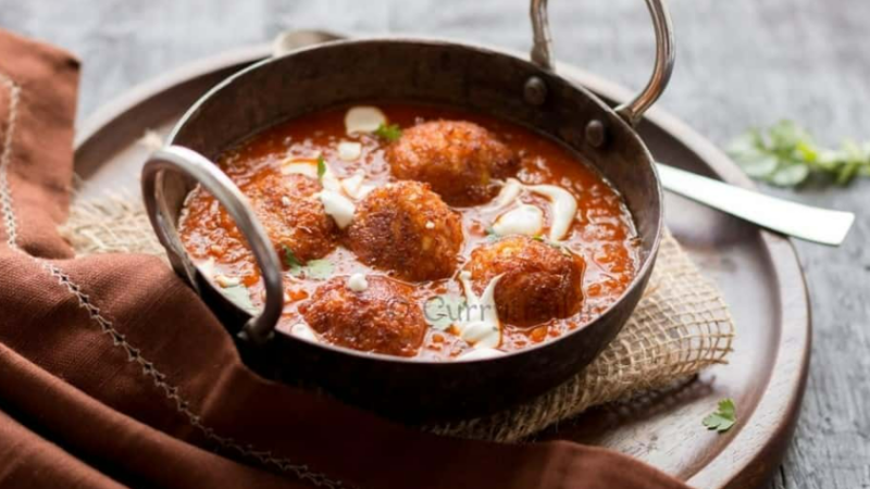 Home Style Cauliflower Paneer Kofta Curry