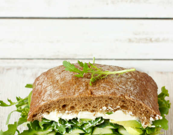 Tasty And Healthy Cabbage Cucumber Sandwich