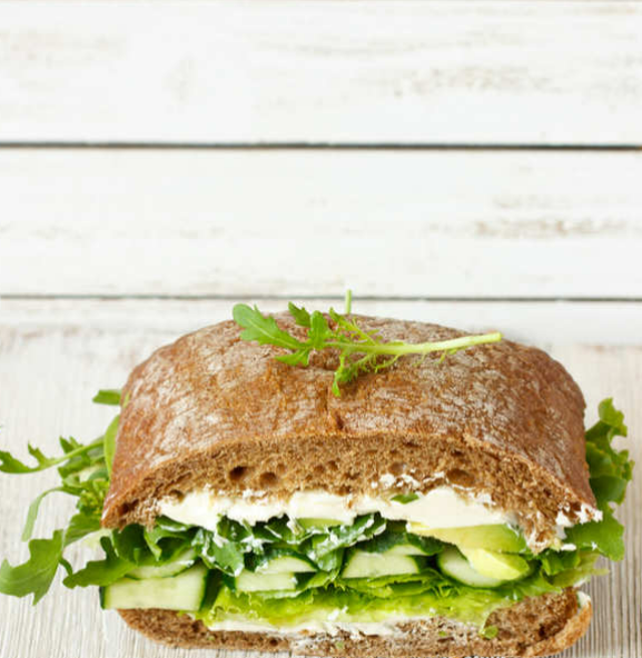 Tasty And Healthy Cabbage Cucumber Sandwich