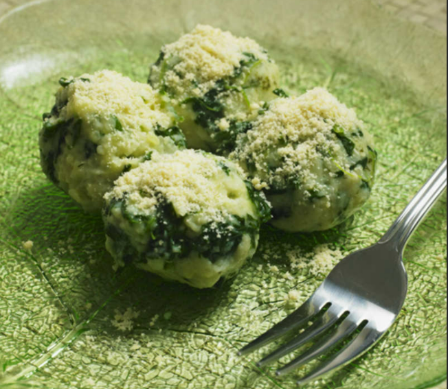 Healthy Cheese Spinach Dumplings