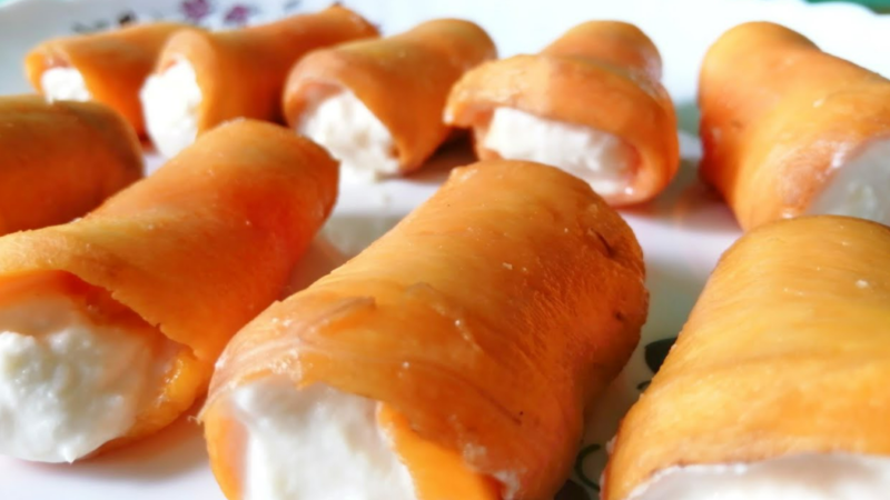 Juicy Mango Cheese Roll