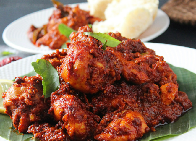 Golden crispy Ghee Roast Chicken