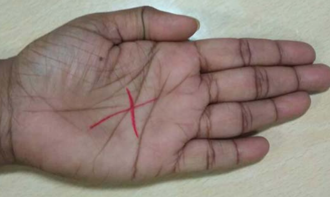 Mystery behind Letter X on your palms