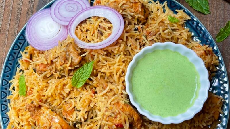 Hyderabadi Chicken Tahari Recipe