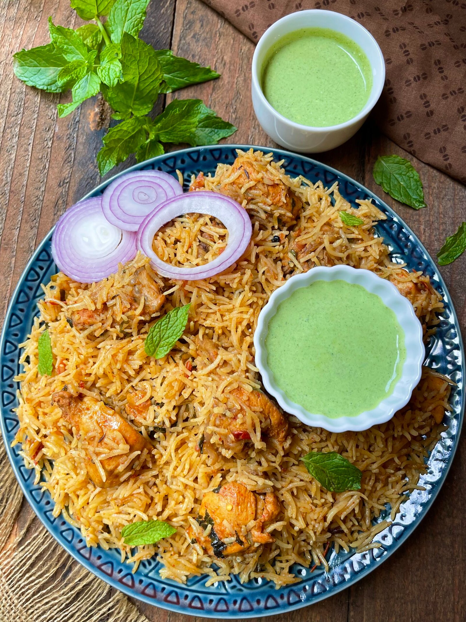 Hyderabadi Chicken Tahari Recipe