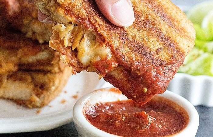 Tomato Sauce Cheese Sandwich Recipe
