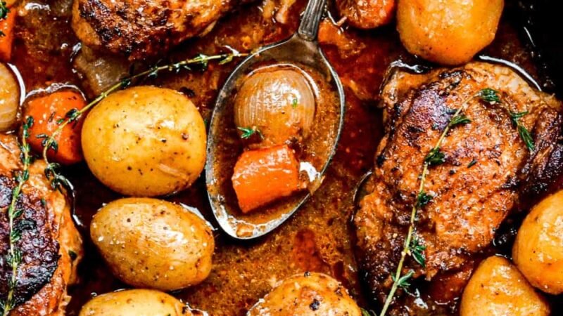 Sizzling Stew Chicken Recipe