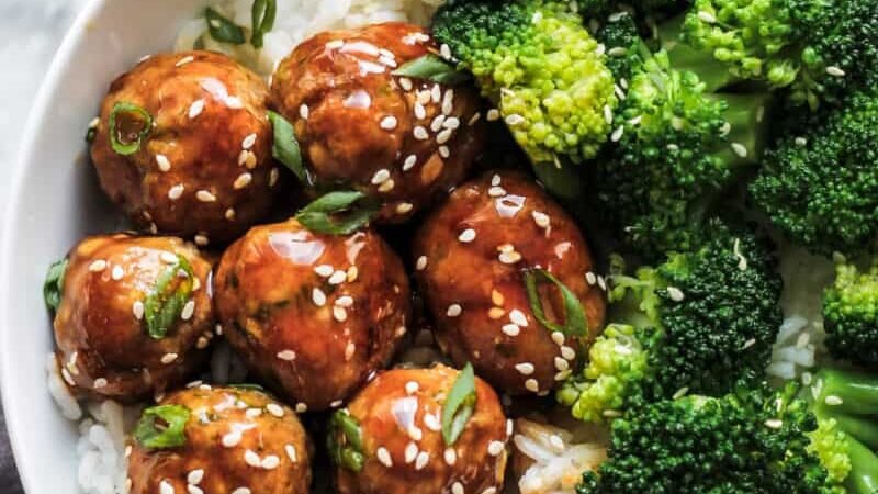 Asian Chicken Meatballs Recipe