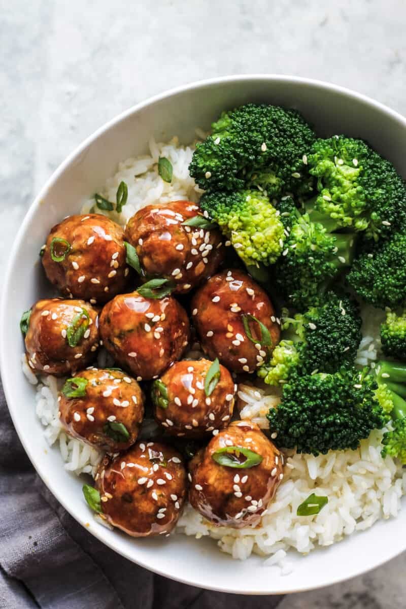 Asian Chicken Meatballs Recipe