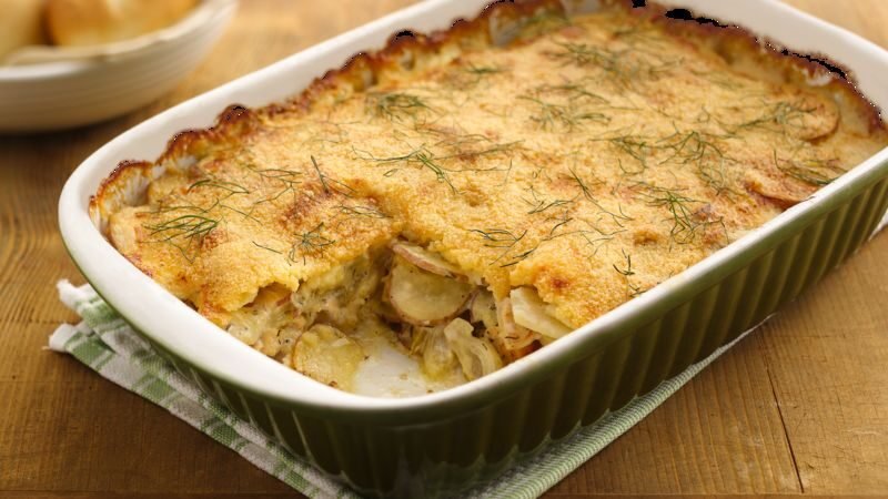 Chicken and Potato Au Gratin Recipe