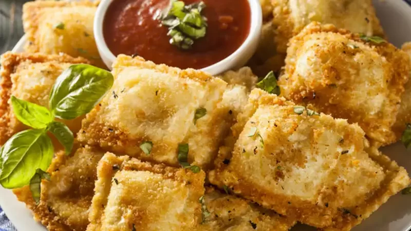 Pan fried Ravioli Samosa Recipe