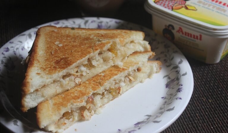 Snacky coconut sandwich recipe