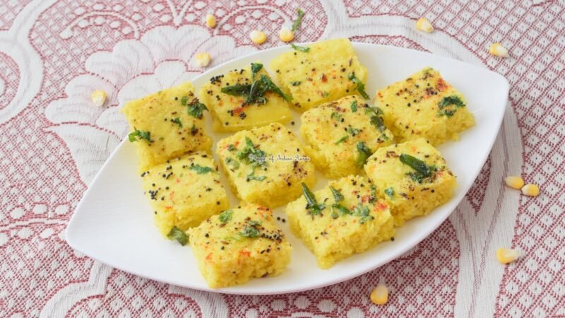 Corn Gram Dhokla Recipe