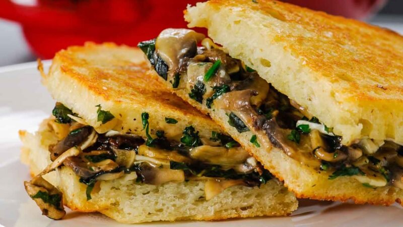 Mushroom Grilled Sandwich Recipe