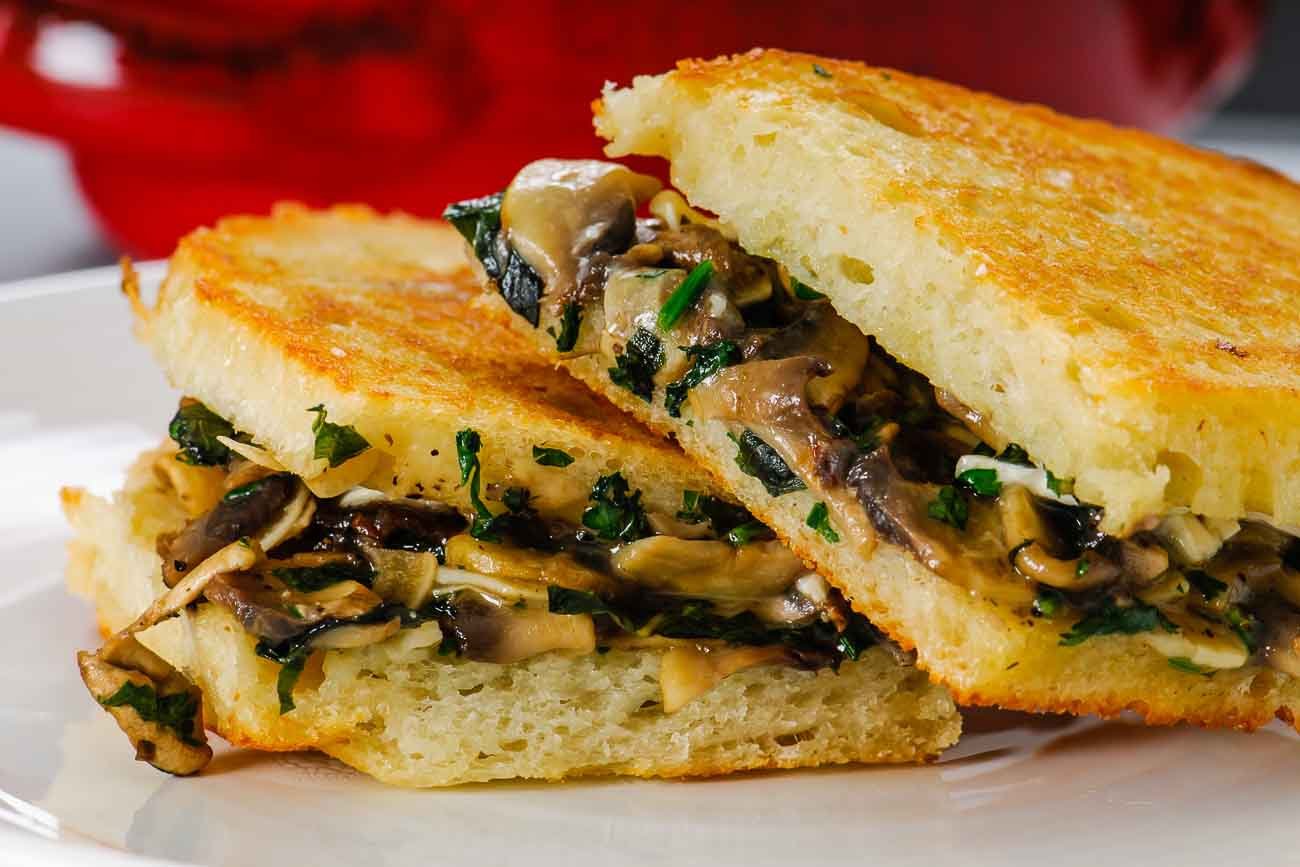 Mushroom Grilled Sandwich Recipe