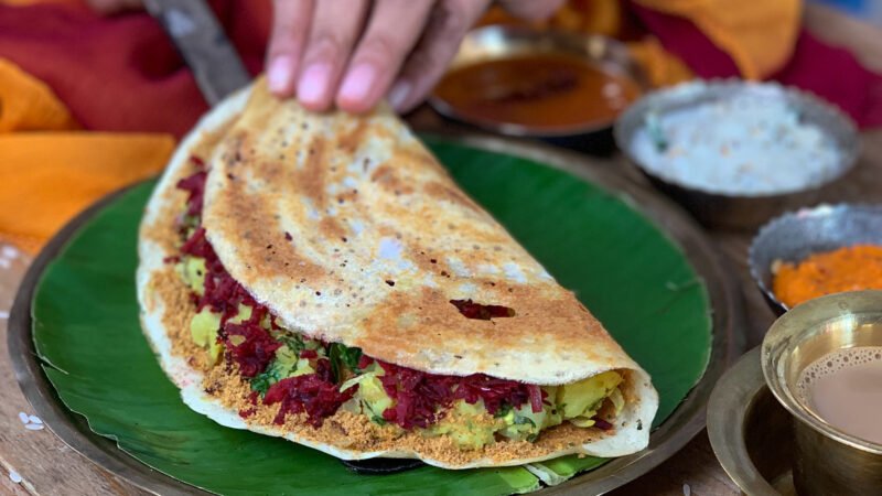 Soya Dosa With Sambar Recipe