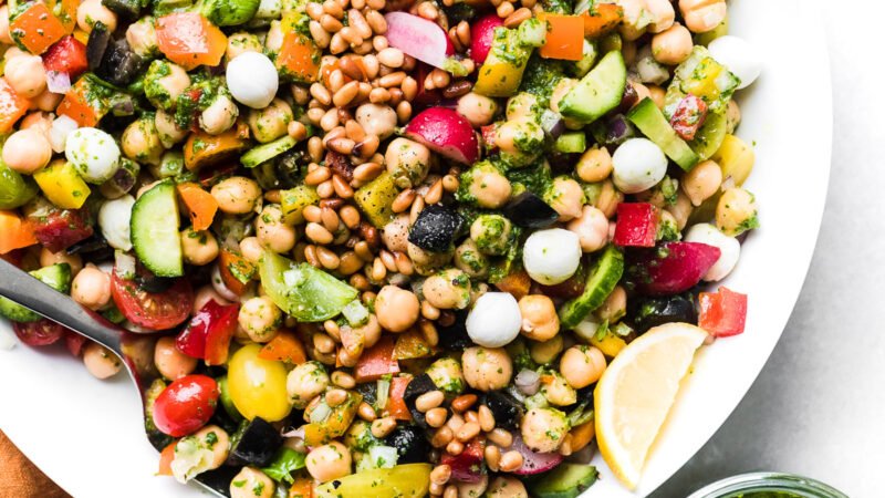 Pesto Bean Salad Recipe