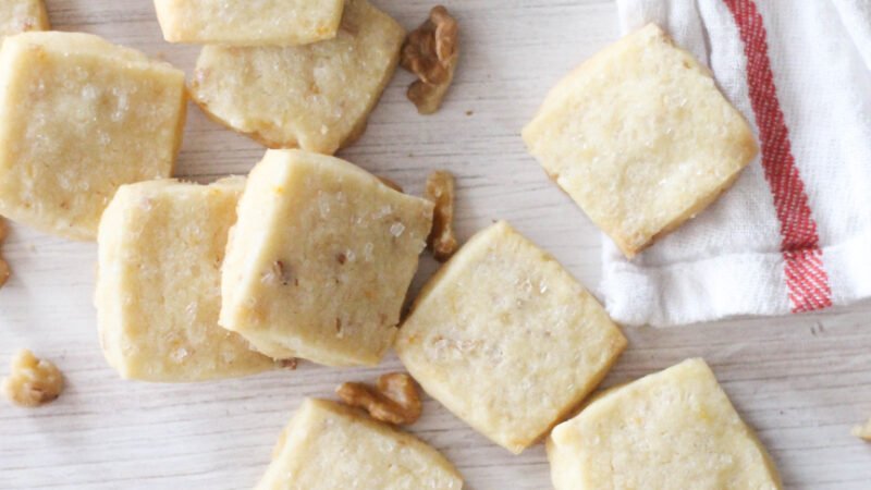 Walnut Shortbread Bar Recipe