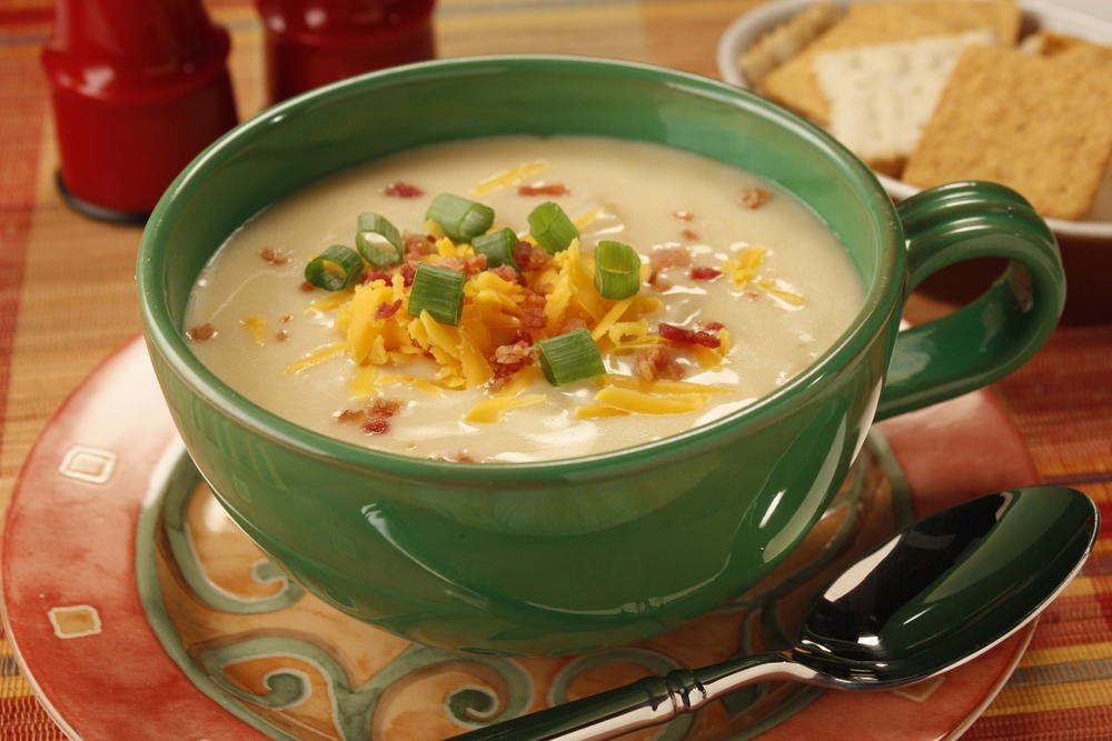 Potato Cheese Soup Containing All Proteins