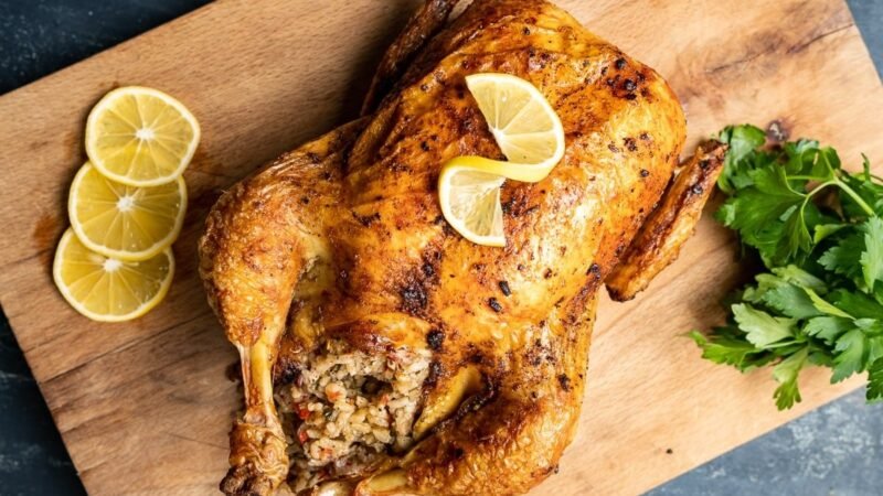 Broil Chicken with Stuffing Recipe