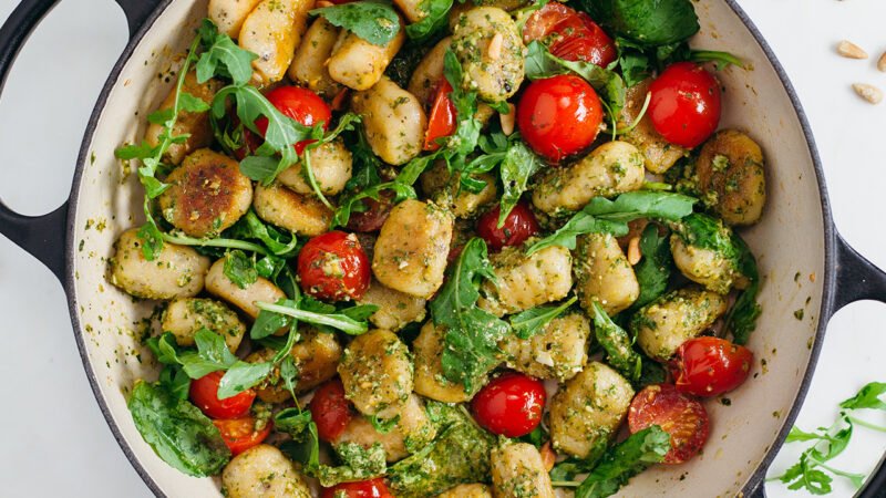 Vegetarian Gnocchi with Pesto Recipe