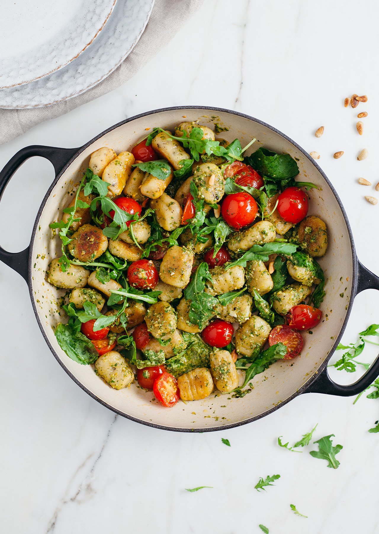 Vegetarian Gnocchi with Pesto Recipe