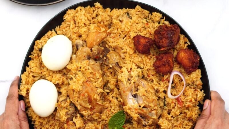 Ambur Chicken Biryani Recipe