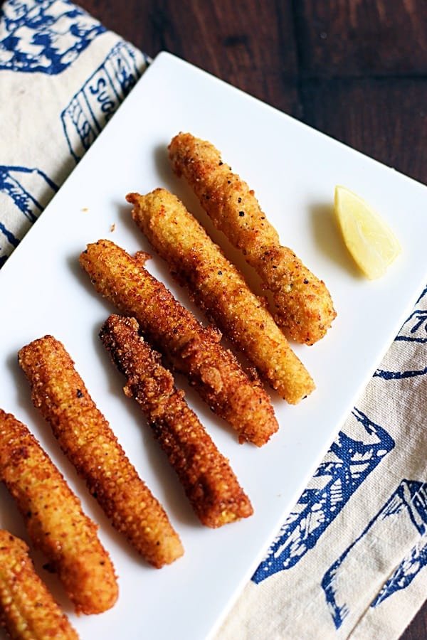 Corn and Basil Fingers Recipe