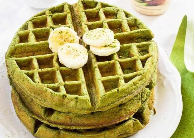 Matcha Green Tea Waffles Recipe
