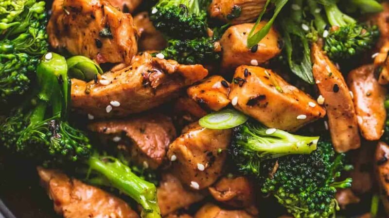Pan-seared Broccoli With Chicken Recipe