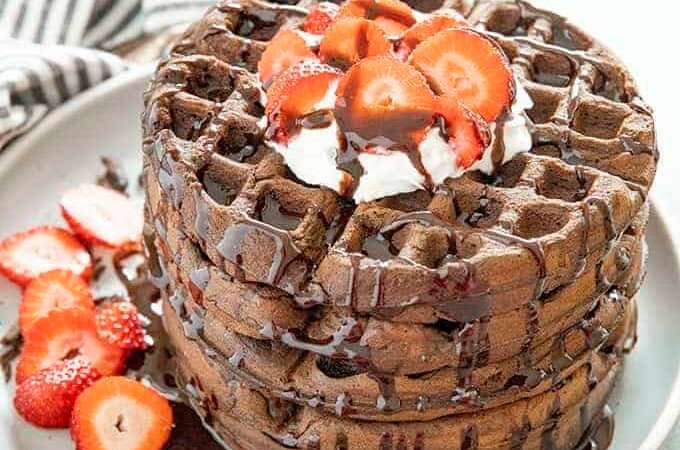 Sweet chocolate waffles recipe
