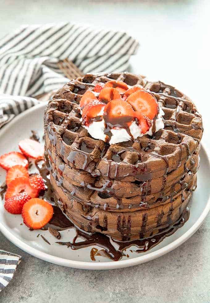Sweet chocolate waffles recipe