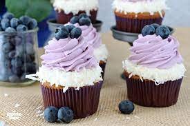 Coconut With Blueberry Cupcake Recipe