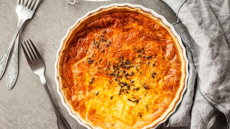 Shiny Cheese Quiche Recipe