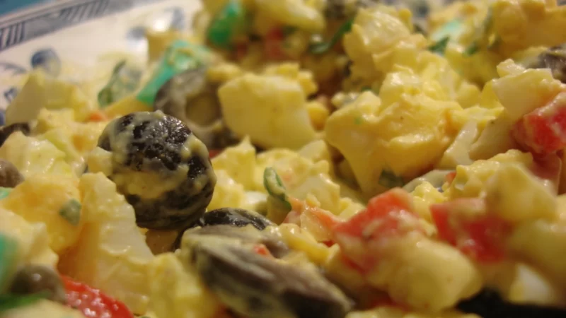 Sizzling egg salad recipe