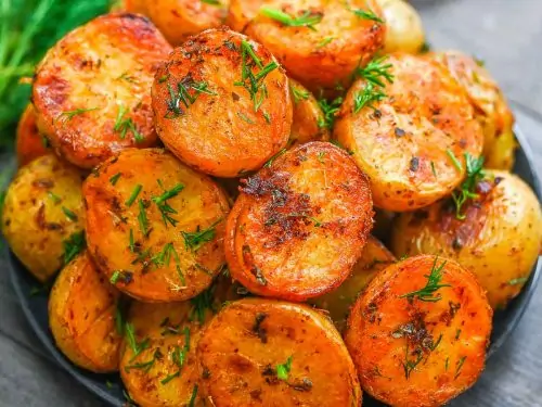 Dish Roasted Baby Potatoes Recipe