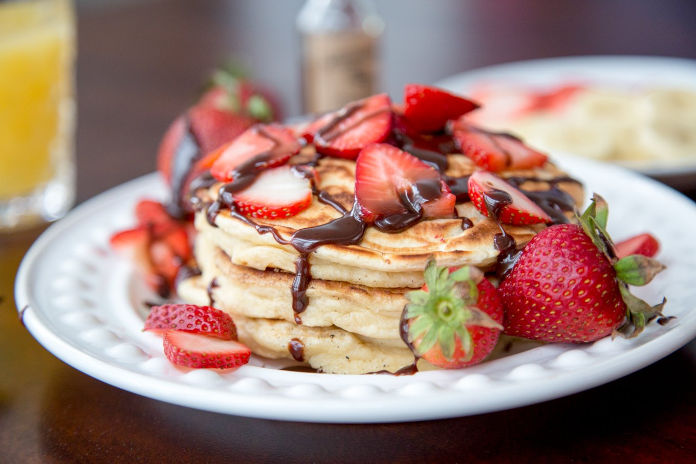 Nutella Fruit Pancakes Recipe