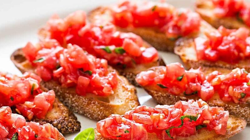 Tomato Basil Bruschetta Recipe