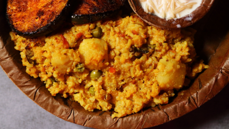 Potato Bhoger Khichuri Recipe
